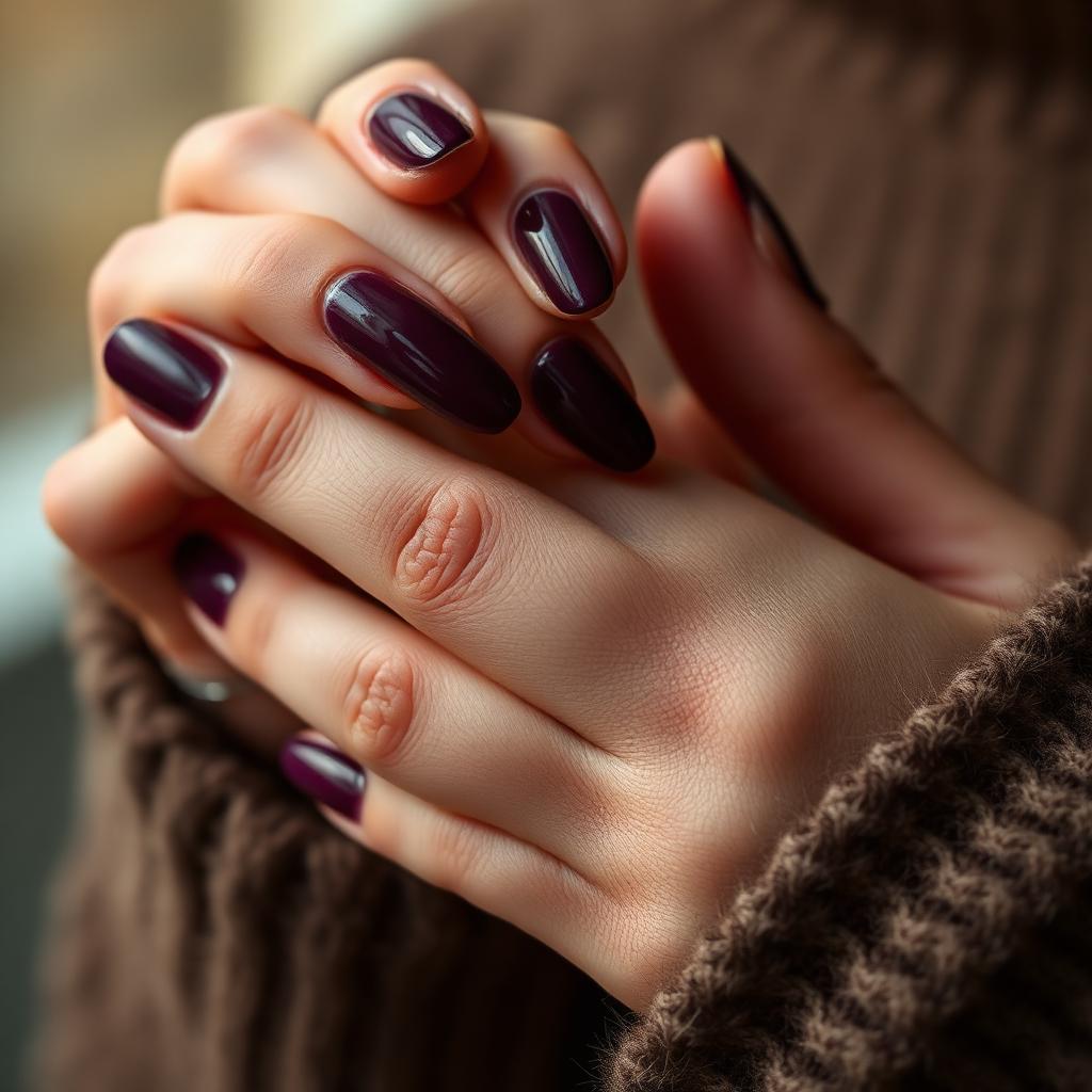 Deep Plum Nails: The Sophisticated Autumn Manicure