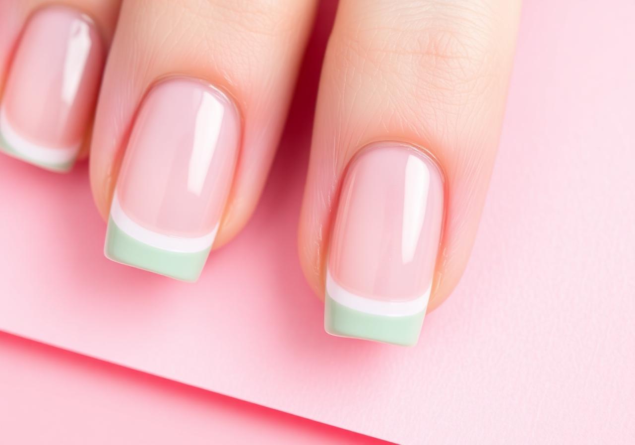 Micro French with Pastel Tips: The Modern Take on a Classic Manicure